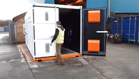 Cabina de Sandblasting para Contenedores de 20 pies, Cabina de Sandblasting para Contenedores de Envío de 40 pies, Cámara de Sandblasting Portátil 20GP
