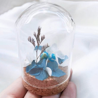 Mini pot en verre classique avec bouchon en liège nouvel accessoire de maison Art déco pour accessoire de maison de bureau et de restaurant