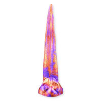 Vibrateur en silicone liquide super long en forme de tentacule de pieuvre, plug anal souple, 100% étanche, jouet sexuel pour adultes