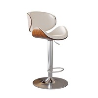 Tabouret de bar de luxe haut de gamme en fer – Hauteur réglable, pivotant, avec structure en bois, idéal pour îlots de cuisine, comptoirs, stands de caisse