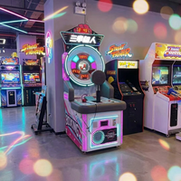 Machine de jeu de boxe d'arcade avec lecteur de cartes, options de jeu multiples, version cadeau et tickets, machine de frappe pour centre de jeux