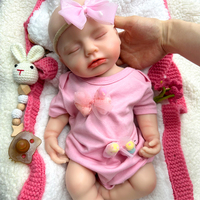 Poupées reborn en silicone au toucher doux, réalistes, 18 pouces, fille, faites à la main, mignonnes et pulpeuses, pour collection et jeux
