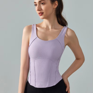 <strong>Women</strong> Fitness Active <strong>Gym</strong> Wear Sexy U Back Sleeveless Yoga Shirts Exercise Workout Clothes Racerback Sports <strong>Tank</strong> <strong>Top</strong> - Product Image 3