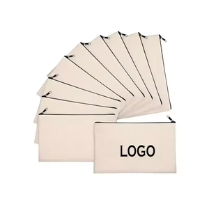 Tốt Nhất Bán Chất Lượng Tùy Chỉnh In Ấn Dây Kéo Bông Vải Mỹ Phẩm Túi Zip <span class=keywords><strong>Pouch</strong></span> Make Up Túi Du Lịch Mini Trang Điểm Túi - Product Image 1