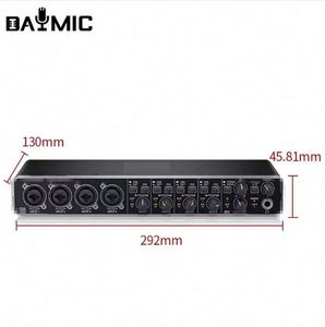 Interface audio USB 4i4 OEM d'usine, résolution 24 bits/192 kHz pour l'enregistrement en studio professionnel, carte son, interface audio - Product Image 4
