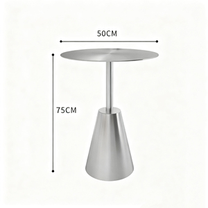 طقم طاولة وكراسي مثبتة على الحائط من الفولاذ المقاوم للصدأ بتصميم صناعي مخصص لمقاهي الحليب والشاي والحانات والمطاعم - Product Image 6