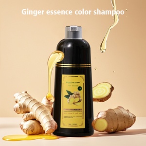 Shampoo colorant capillaire noir au gingembre en 5 minutes, marque OEM, fabricant de couleurs, étiquette privée, shampooing noir permanent au gingembre à action rapide - Product Image 3