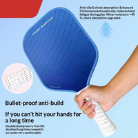 Raquette de pickleball T300 en fibre de carbone alvéolée pressée à froid 16 mm – Indispensable pour débutants, antidérapante, respirante et très économique
