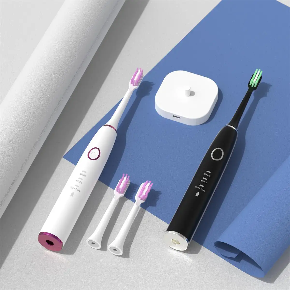 Özel Logo akıllı Sonic diş fırçası 2 yetişkin için kafa elektrikli diş fırçası değiştirin