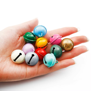 22mm Lonceng Natal Warna-warni Manik-manik Lonceng Jingle Hiasan Pohon Natal Pesta Liontin Kerajinan DIY Aksesoris Buatan Tangan - Product Image 1