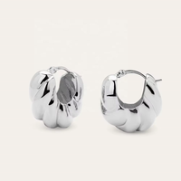 LOZRUNVE Produits à succès Collections de bijoux Boucles d'oreilles créoles massives torsadées de haute qualité