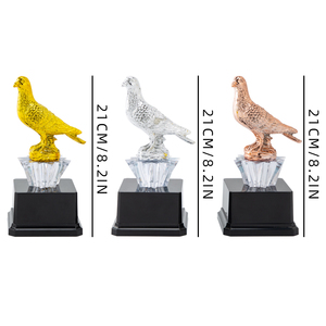 Premi in plastica di nuovo Design personalizzato per le gare di eventi di corsa dei piccioni - Product Image 2