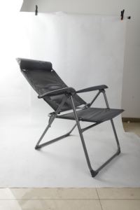 كرسي متحرك خارجي قابل للطي للتخييم مع مسند رأس لصيد الأسماك مصنوع من سبائك الألومنيوم قماش أكسفورد لاستخدام غرفة المعيشة - Product Image 5