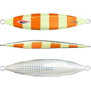 Leurre de pêche en eau salée Heavy Slow Pitch Metal Jig Luminous Zebra Stripes Jigging Lure Salmon Tuna <span class=keywords><strong>Killer</strong></span> 300g 400g 500g - Product Image 3
