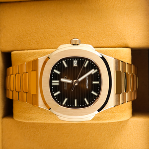 Nouvelle montre-bracelet carrée simple à mouvement automatique classique lumineux de 41 mm avec cristal saphir - Product Image 1