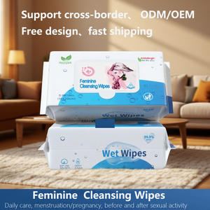 Lingettes nettoyantes féminines sécurisées 15x20cm 80 lingettes antiallergiques pour adultes - Product Image 5