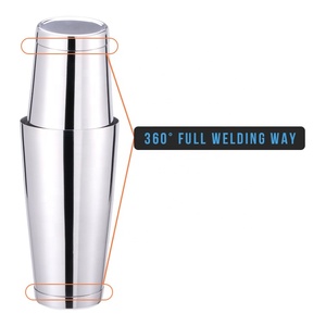 Promotion à durée limitée Américain 18oz /28oz Acier Inoxydable <span class=keywords><strong>Boston</strong></span> Shaker Deux Pondéré Cocktail Mixte Shaker Étain - Product Image 2