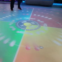 Système de projection interactive au sol en réalité augmentée pour parc d'attractions en métal Sqarcade, jeu de puzzle pour enfants
