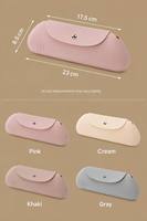 Étui à pinceaux de maquillage en silicone, idéal pour les voyages, avec logo personnalisé, vente en gros, magnétique, étanche, portable, sac de rangement pour pinceaux cosmétiques
