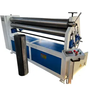 6X1500 asymmetrical type cnc steel sheet roller machine and small three roller plate rolling machine