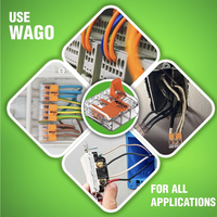 Wagos 221-240/2411 Europe Bornes de tige de commande de connecteur de fil droit pour les borniers d'installation électrique