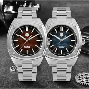 Montre de sport de luxe pour homme San Martin SN0026-G-B1, design original, boîtier carré, classique, automatique, mécanique - Product Image 2