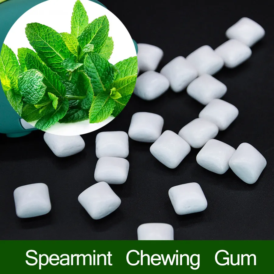 Gym Energy Caffeine Chewing Gum Natural Bubble Gum Strong Mint Fresh Chewing Gum