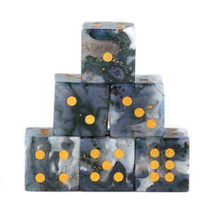 Maikevi - <span class=keywords><strong>Juego</strong></span> <span class=keywords><strong>de</strong></span> 6 <span class=keywords><strong>dados</strong></span> cuadrados <span class=keywords><strong>de</strong></span> piedra natural <span class=keywords><strong>de</strong></span> lujo con puntos dorados para Mahjong, juegos <span class=keywords><strong>de</strong></span> mesa <span class=keywords><strong>de</strong></span> <span class=keywords><strong>casino</strong></span> - Product Image 6
