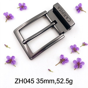 Boucle à ardillon biseautée en alliage de zinc brossé de 35 mm avec clip pour ceinture, idéale pour les ceintures en cuir formelles et professionnelles pour hommes - Product Image 4