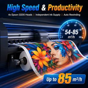 1.8m 4 Head Eco Solvent <b>Printer</b> High Speed Large Format Inkjet <b>Machine</b> Flex Banner Vinyl <b>Sticker</b> Printing Wholesale - Product Image 2