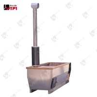 Vapasauna Fabricant Direct Sauna Extérieur en Acier Inoxydable et Bois Massif pour 2 Personnes, Bain de Vapeur à Tube de Chaleur, Chauffage Rapide, Vente en Gros