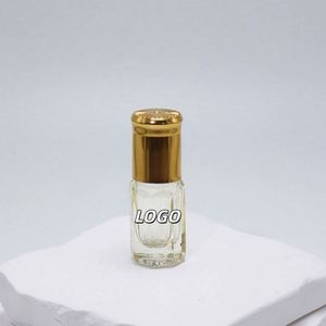 Flacons de parfum de luxe 3ml 6ml en verre octogonal avec applicateur roll-on, 100 pièces, impression sérigraphique - Product Image 1