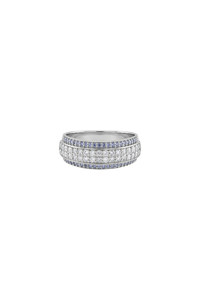 แหวนแทนซาไนต์และเพชรเงินแท้ 92.5 รุ่น KLSR-11751 - Product Image 3