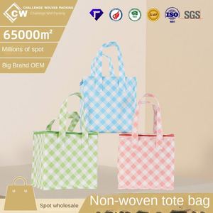 Sac isotherme personnalisé pour gâteaux et thés à emporter, avec poignée, écologique, en non-tissé épaissi, pour la conservation et le transport réfrigéré - Product Image 4