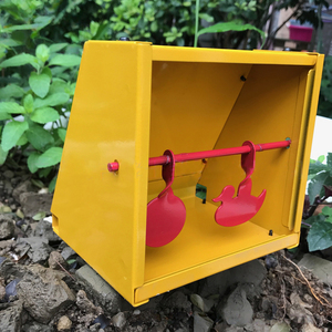 Cible de tir tactique OEM en acier avec réinitialisation automatique, pour entraînement extérieur au lance-pierre anti-ricochet - Product Image 6