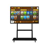 Pizarra Interactiva Inteligente LCD Android de 86 Pulgadas con Pantalla LCD Blanca y Marco Negro para Escuela y Oficina, Pizarra Digital con Pantalla Táctil