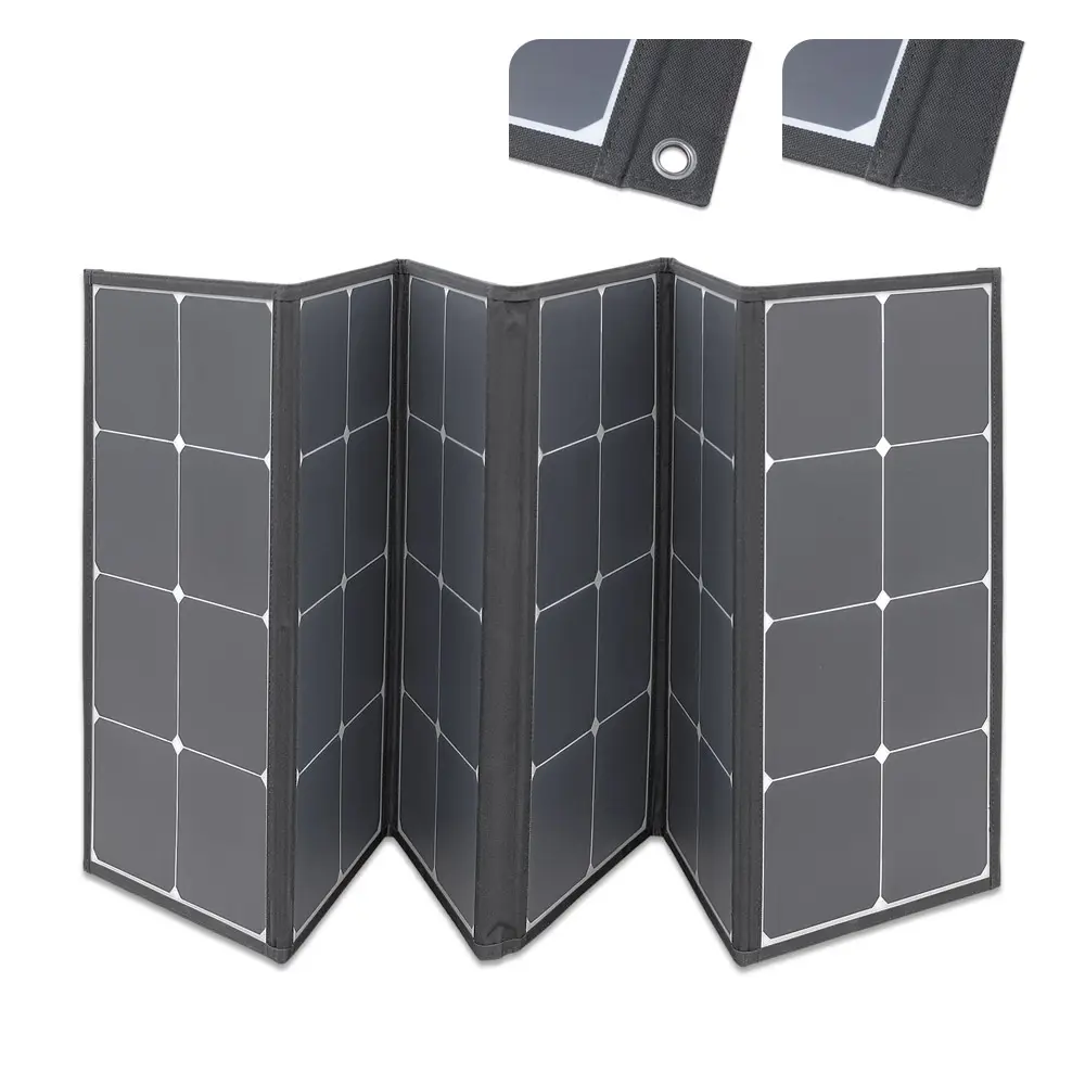 110w ألواح الطاقة الشمسية المحمولة قابلة للطي لوحة شمسية قابلة للطي حقيبة مقاومة للماء شاحن موبايل قوة البنك ل بطارية الهاتف