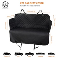 Protecteur de siège arrière Auto 4 en 1, tapis de hamac lavable, imperméable, Protection pour chien, couverture de siège de voiture
