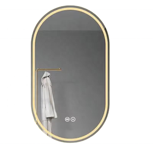 กระจกแต่งตัวติดผนังทรงวงรีแบบทันสมัย พร้อมไฟ LED กระจกอัจฉริยะสำหรับห้องน้ำ โรงแรม วิลล่า และโต๊ะเครื่องแป้ง - Product Image 4