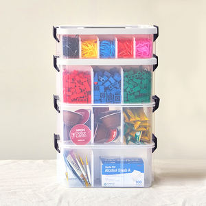 Miniliving <b>Box</b> Modular Stackable Block <b>Storage</b> <b>Box</b> Plastic <b>Drawer</b> Organizer For Toys Small Parts And Desktop <b>Storage</b> Solution - Product Image 3