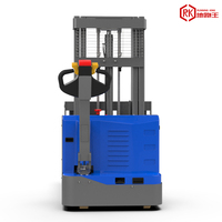 Diskon besar-besaran baru 1.5 ton baterai asam timbal 3 m pengangkat tinggi platform stacker listrik untuk bengkel
