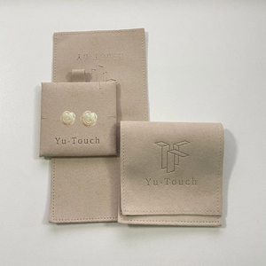 Échantillon Gratuit Exquis – Emballage Personnalisé en Cuir pour Bijoux, Sac à Bijoux en Fibre Microsoft, Sacs d'Emballage pour Colliers et Bijoux - Product Image 2