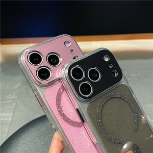 เคสใสกันกระแทก TPU PC สำหรับ iPhone 17 Pro พร้อมเลนส์กล้อง, เคสแม่เหล็กแบบกลิตเตอร์สำหรับ iPhone 17 Pro Max - Product Image 4