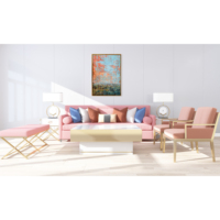 Peinture à l'huile faite à la main en gros personnalisée d'art abstrait de toile pour des sujets de décoration d'hôtel de salon incluent la nature morte