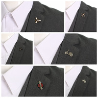 Broche vintage steampunk avion pour homme et femme, épingle de revers, badge rétro en métal, bijou charme roue d'avion pour manteau, veste, cadeau