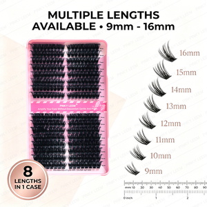 Mega Volume in 3 Minutes Premade Fan <b>Lashes</b> Thin Base D Curl Faux <b>Mink</b> Waterproof for Dramatic Eye Effect - Product Image 2