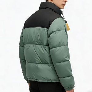 Veste d'hiver matelassée en coton uni, style polo, <span class=keywords><strong>softshell</strong></span>, effet matelassé, brillante, pour <span class=keywords><strong>homme</strong></span>, de la collection <span class=keywords><strong>North</strong></span> Designer Outerwear - Product Image 2