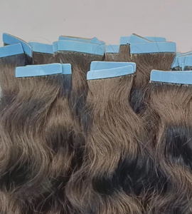 Calidad superior cutícula alineada Color marrón onda Natural doble dibujado cinta Normal en extensión de Cabello 100% extensiones de cabello humano real - Product Image 5