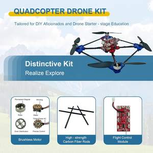 Kit de drone quadricoptère à monter soi-même, un projet STEM unique avec moteur sans balais, vol stationnaire à flux optique, retournement à 360 degrés - Product Image 2