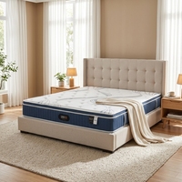 Matelas mousse latex haut de gamme dessus matelassé pillow top, écologique anti-acariens pour dormeurs sur le dos